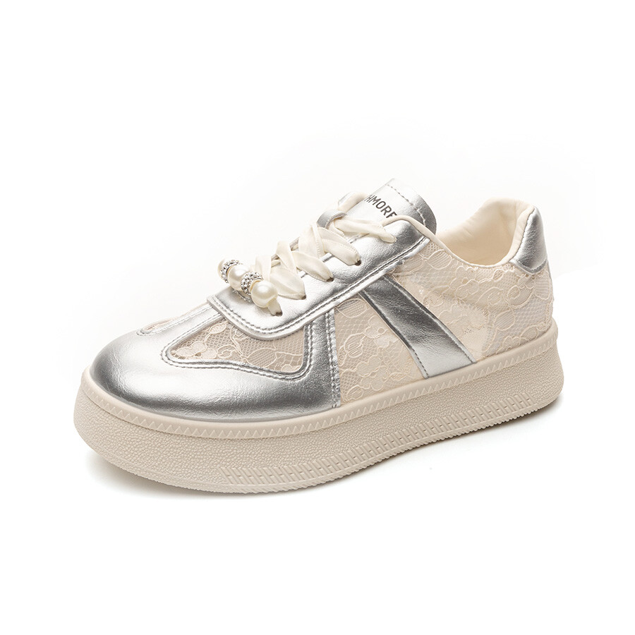 

Кроссовки NORTHMORE Skateboarding Shoes Women's Low-top, серебряный, Серый, Кроссовки NORTHMORE Skateboarding Shoes Women's Low-top, серебряный