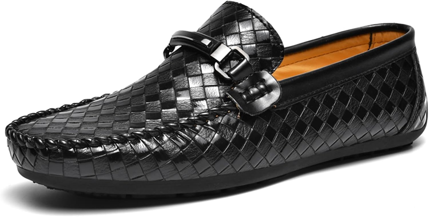 

Мужские лоферы Abborora, повседневная обувь, мокасины без шнурков, вождения, пенни-лоферы, мягкие, легкие балетки, топсайдеры, черный