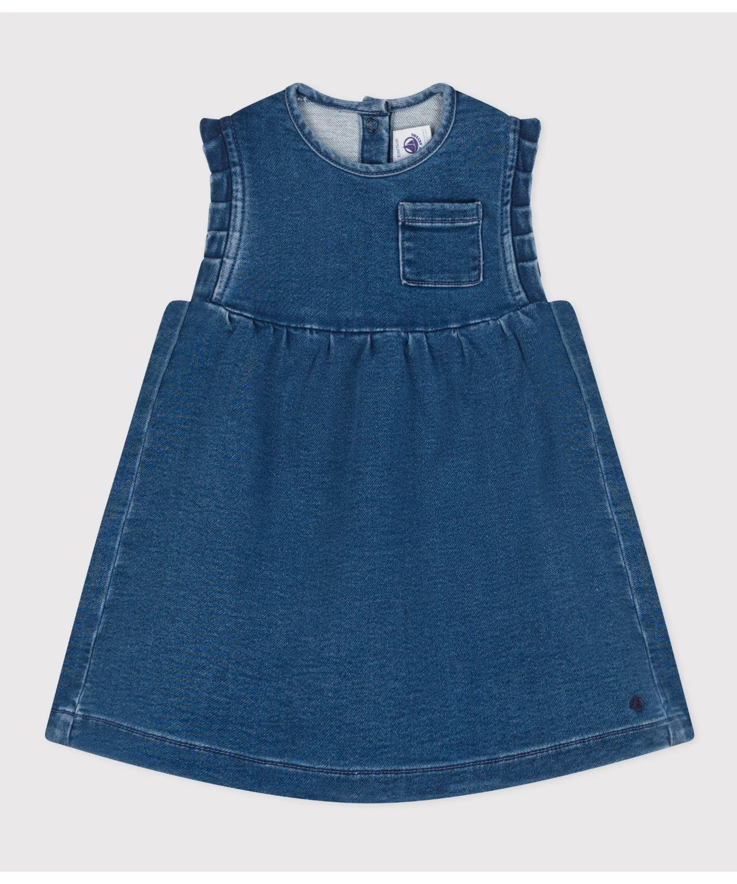 Детский джинсовый сарафан PETIT BATEAU синий — фото 2