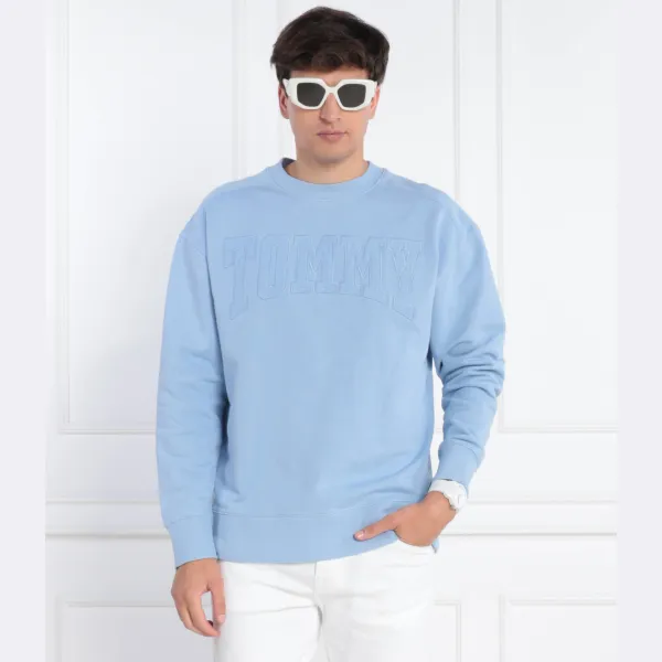 Толстовка свободного кроя New vrsty acid Tommy Hilfiger, синий — фото 2