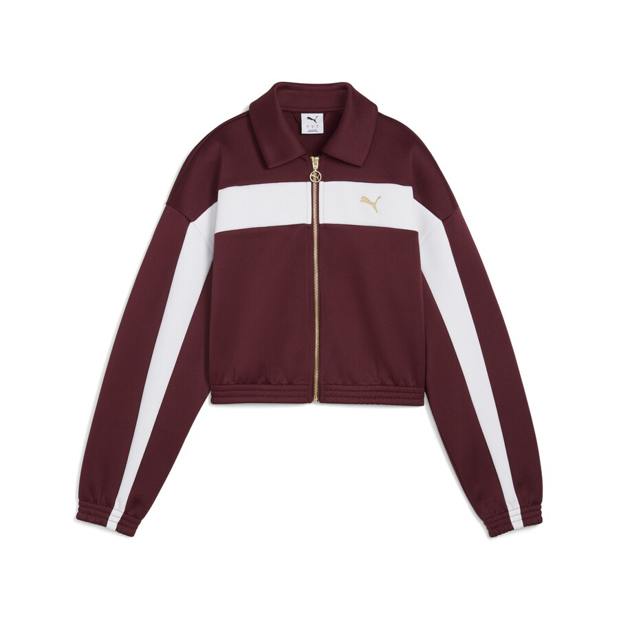 

Толстовка с капюшоном на молнии PUMA, цвет Wine red