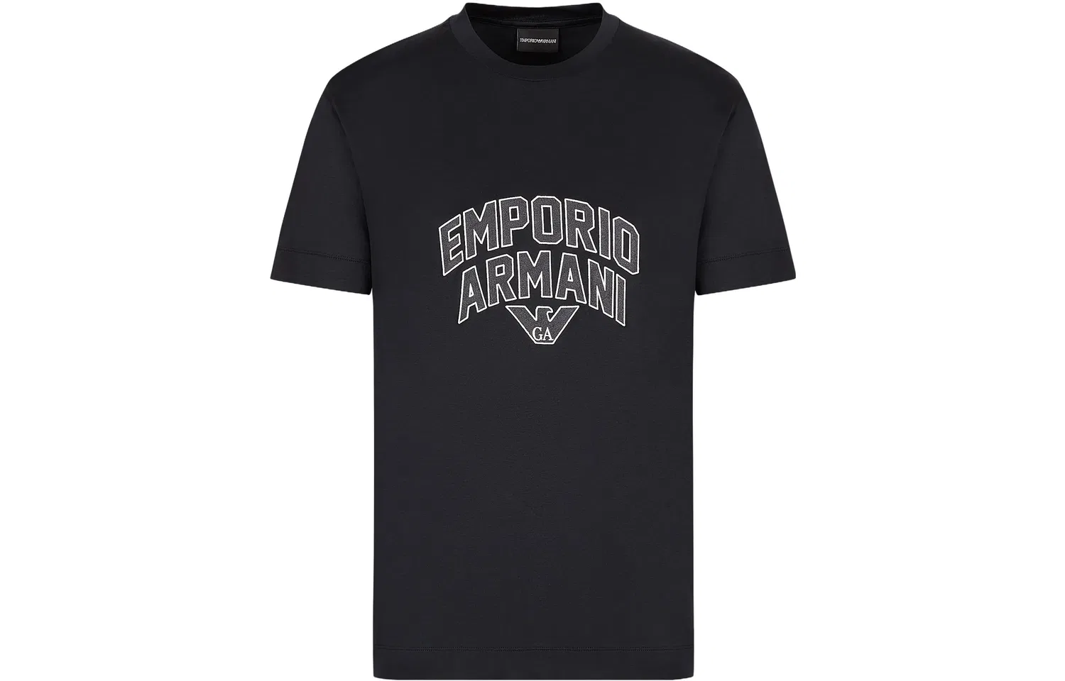 Футболка мужская black, crew neck, moderate straight fit EMPORIO ARMANI