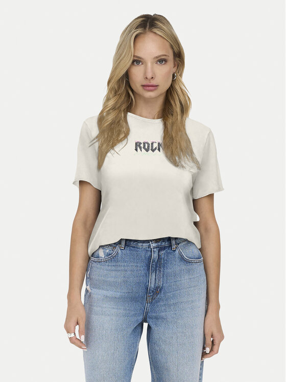 

Футболка обычного кроя Lucy 15307412 Only, экрю
