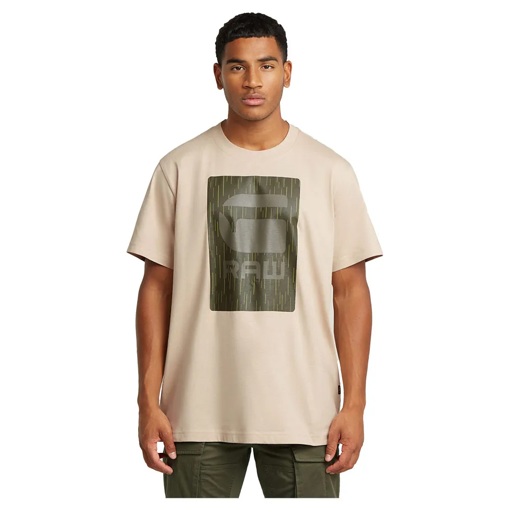 

Футболка с коротким рукавом G-Star Burger Box Rain Loose Fit, бежевый