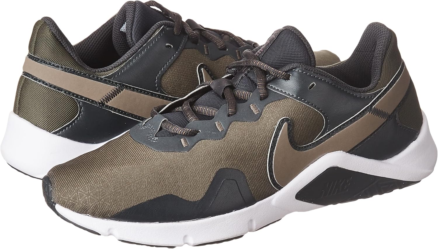 Кроссовки Nike Kids, серый/хаки/оливковый — фото 2
