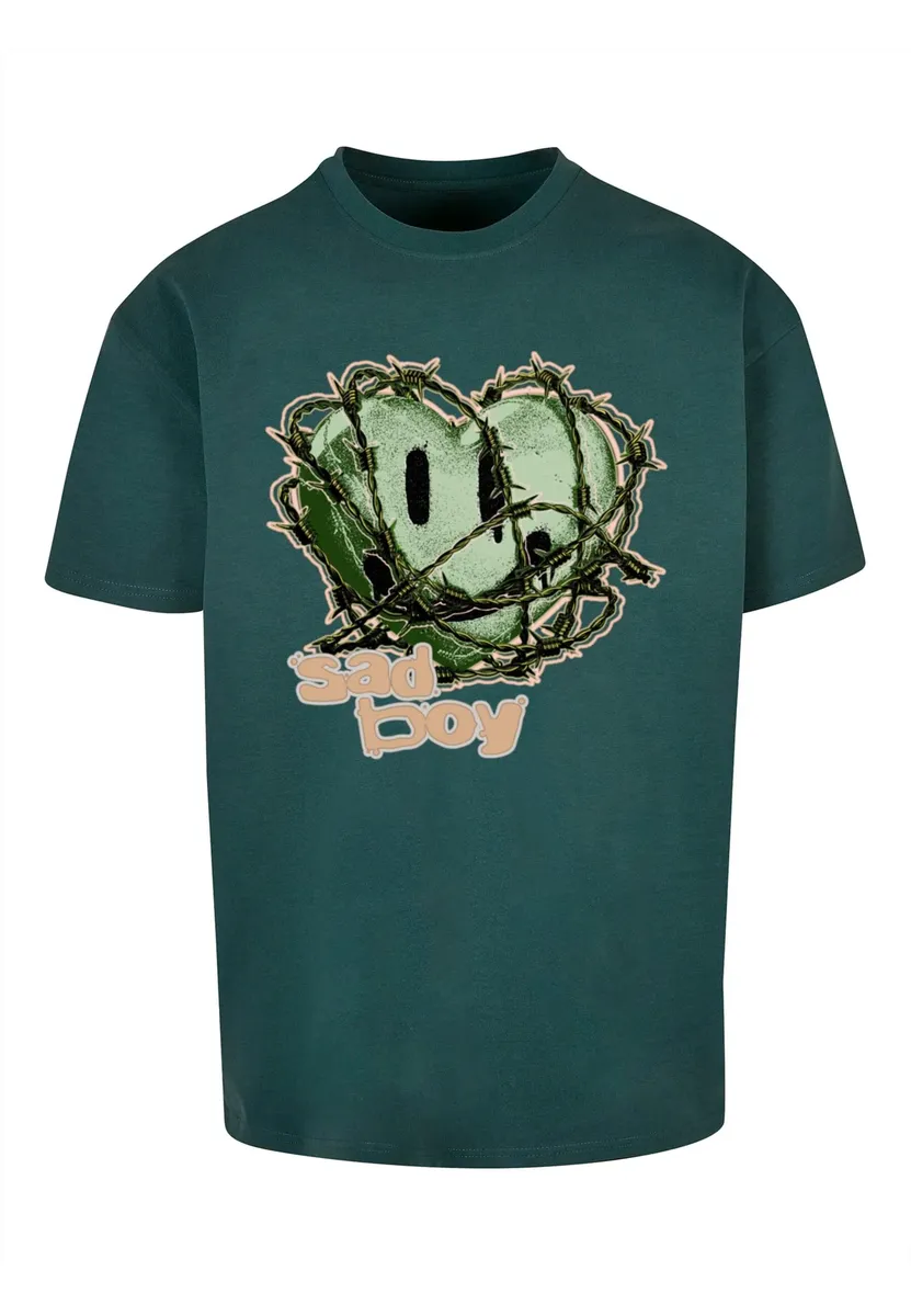 

Футболка Upscale by Mister Tee "Мужская футболка Upscale by Mister Tee Sad Boy Heavy Oversize ", зеленый