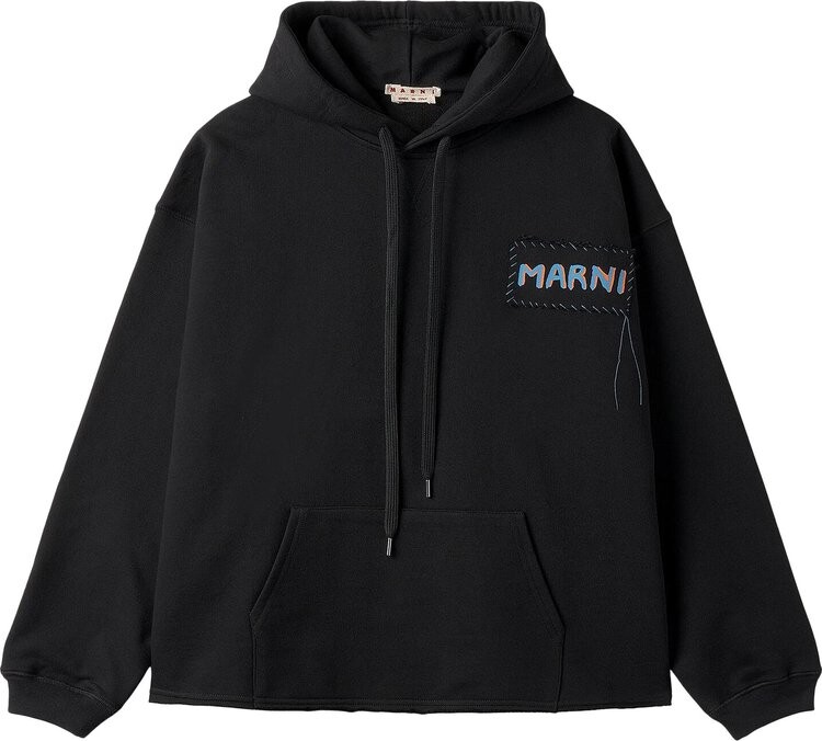 

Худи Marni Logo Cropped 'Black', черный