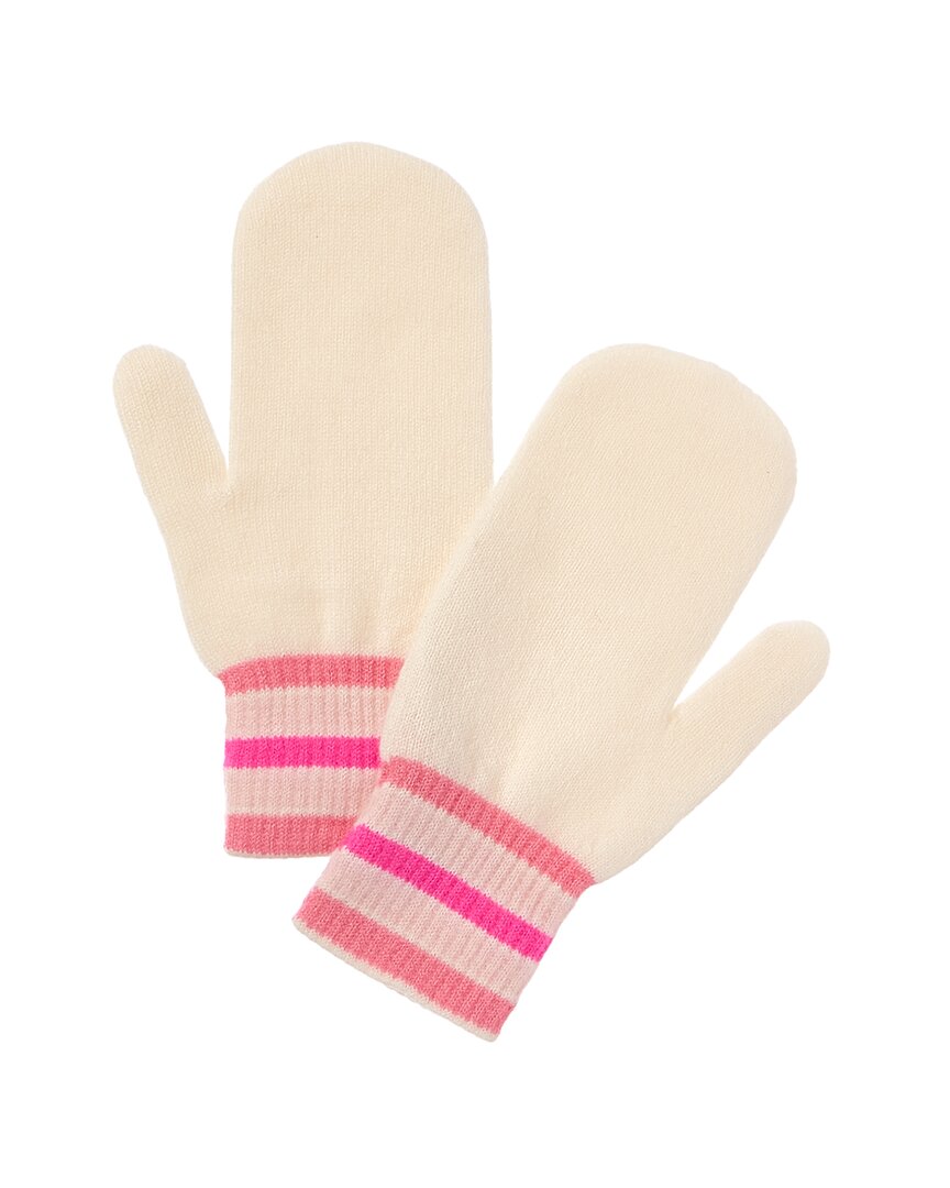 

Варежки Brodie Cashmere Ski Stripe из кашемира, белый