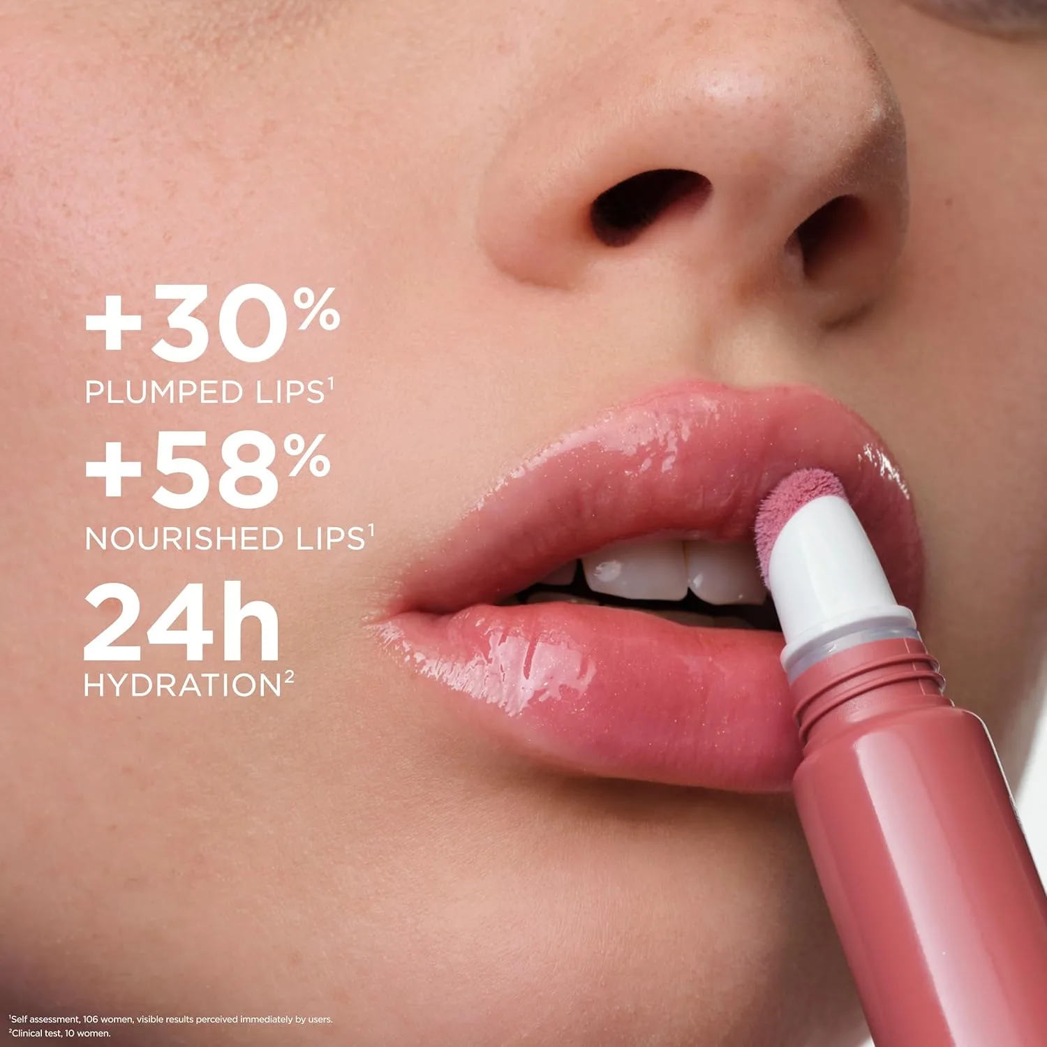 Блеск для губ Clarins Lip Perfector | Увлажняющий и придающий объем губам пептидный блеск | Мгновенный блеск с полупрозрачным мерцающим финишем | Нелипкая текстура с ароматом ванили | 0,35 унции, 16 - Intense Rosebud — фото 3