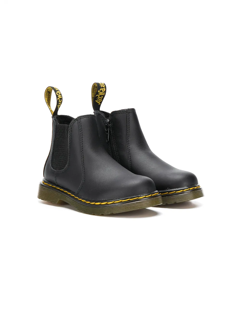 

Ботинки челси Dr. Martens Kids, черный