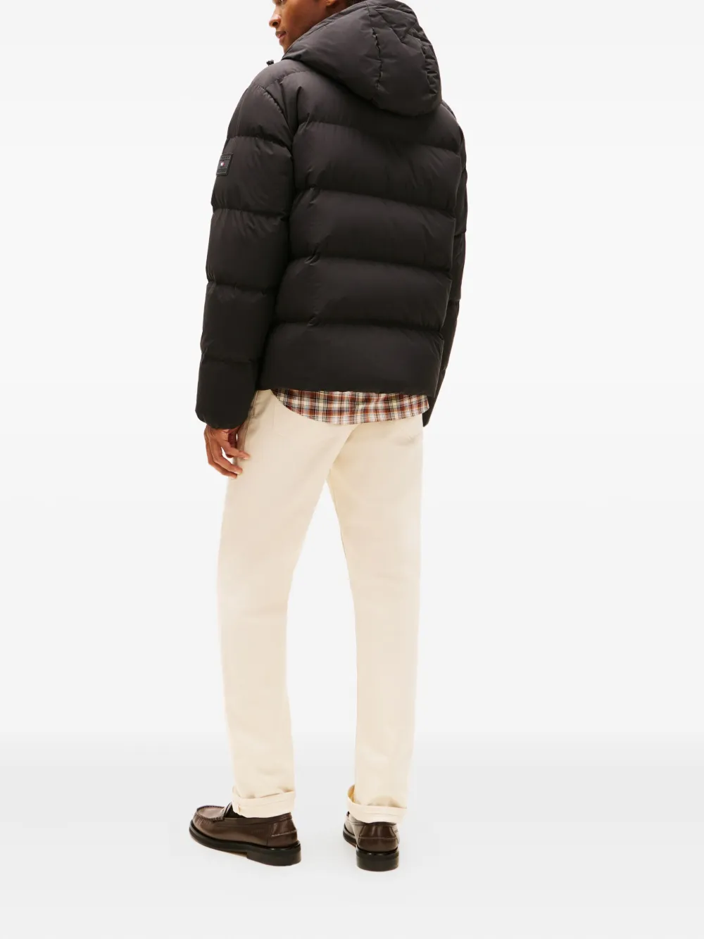 Стёганая куртка с капюшоном и нашивкой с логотипом Tommy Hilfiger, черный — фото 3