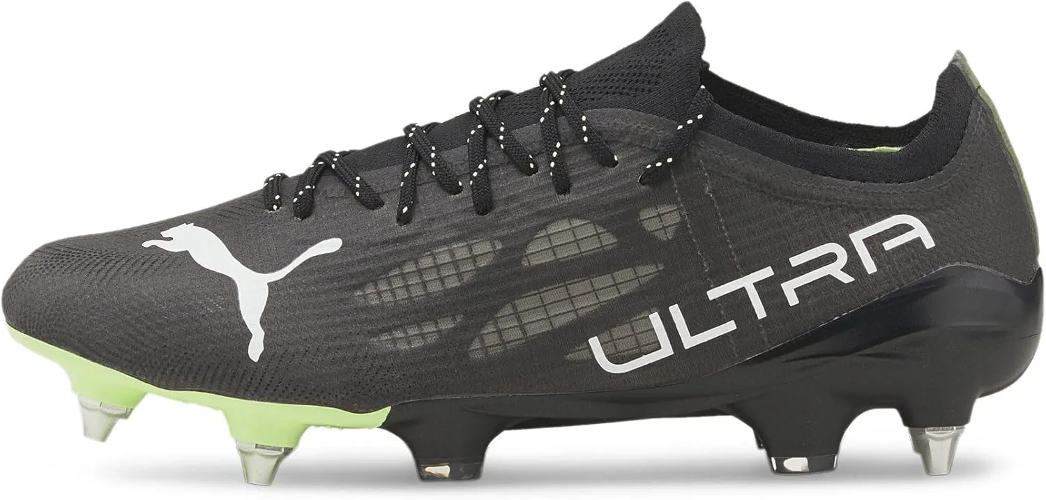 Кроссовки PUMA Ultra 1.4 Mxsg, белый/желтый — фото 3