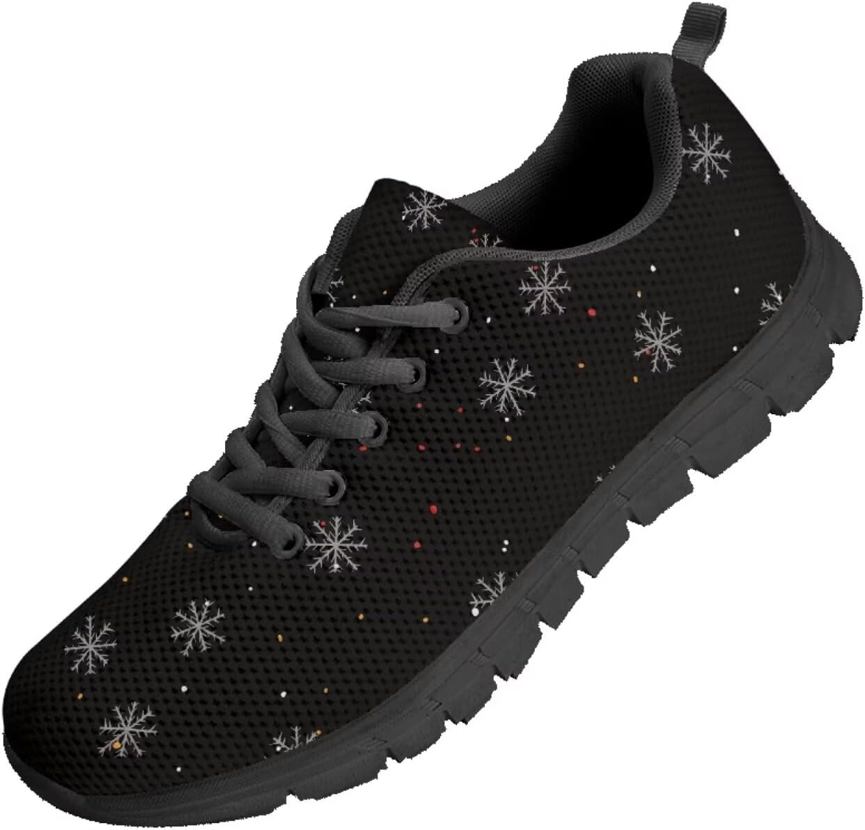 

Мужские кроссовки Funnydude с забавным принтом, удобные осенние прогулочные туфли на шнуровке для работы, Snowflake