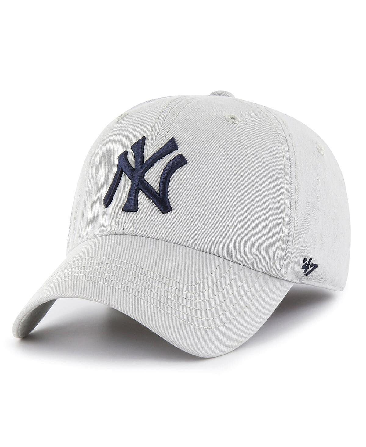 

Мужская серая приталенная шляпа с логотипом франшизы New York Yankees '47 Brand