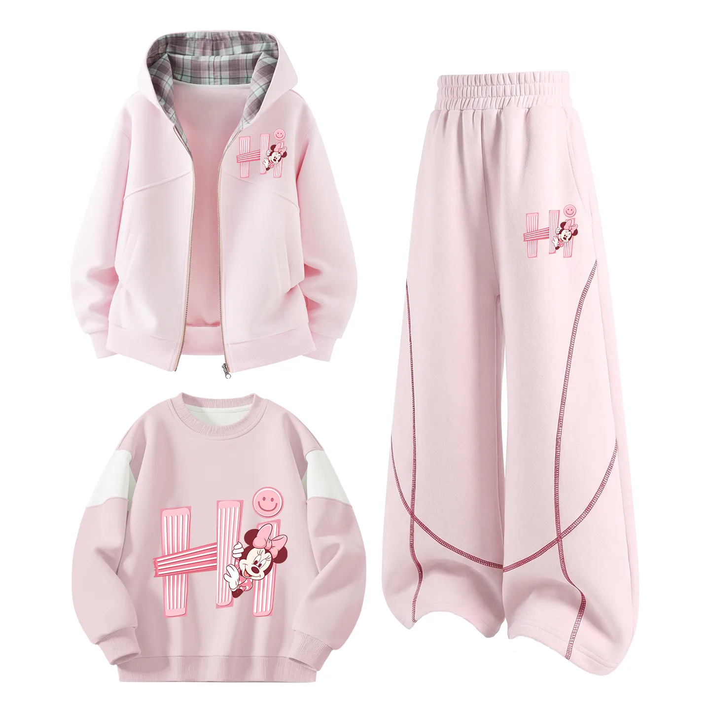 Детский спортивный комплект из 3 предметов Disney, Dihui K Cherry Blossom Pink+Dihui K Cherry Blossom Pink+Dihui Cherry Blossom Pink