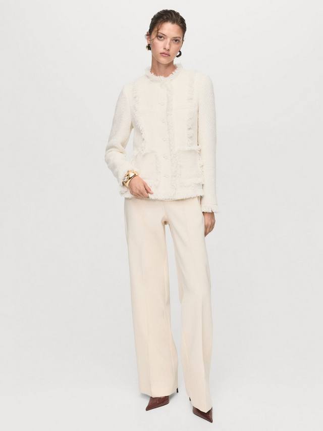 

Пиджак из твида Cloves Mango, Natural White