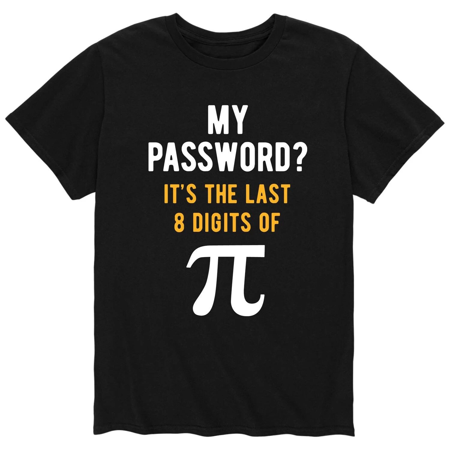 

Мужская футболка с паролем Last Of Pi Licensed Character