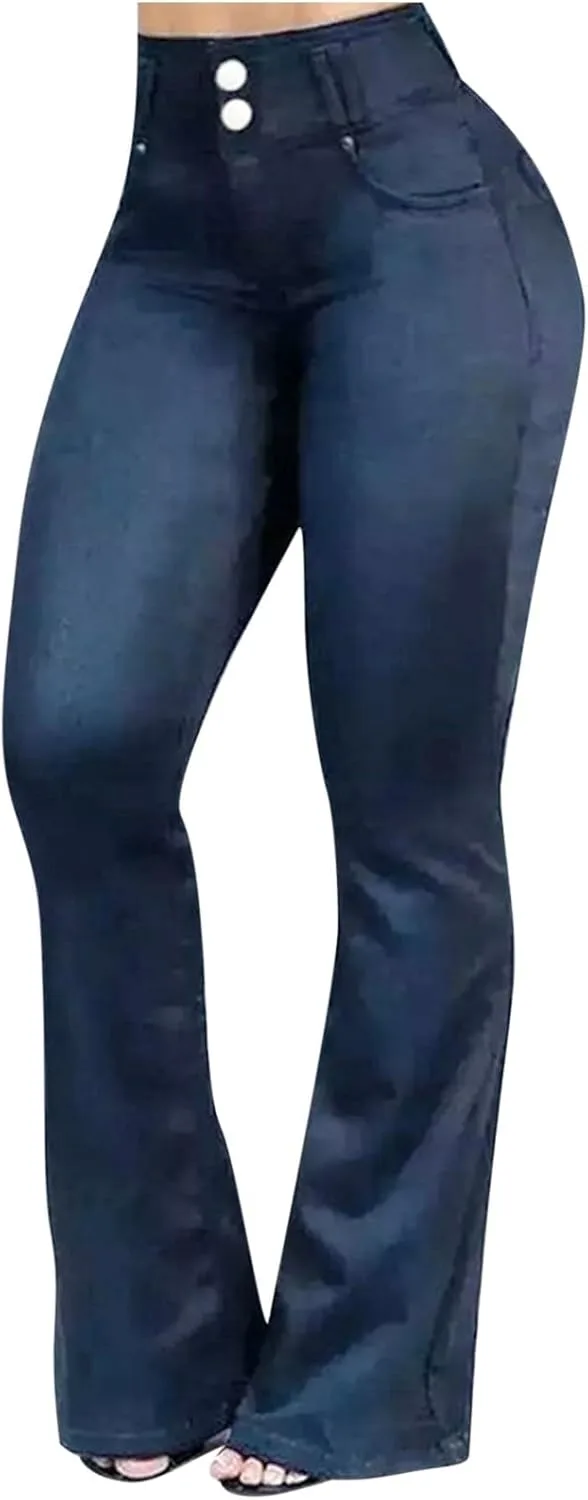 

Брюки-джинсы Bootcut для женщин Stretchy с карманами