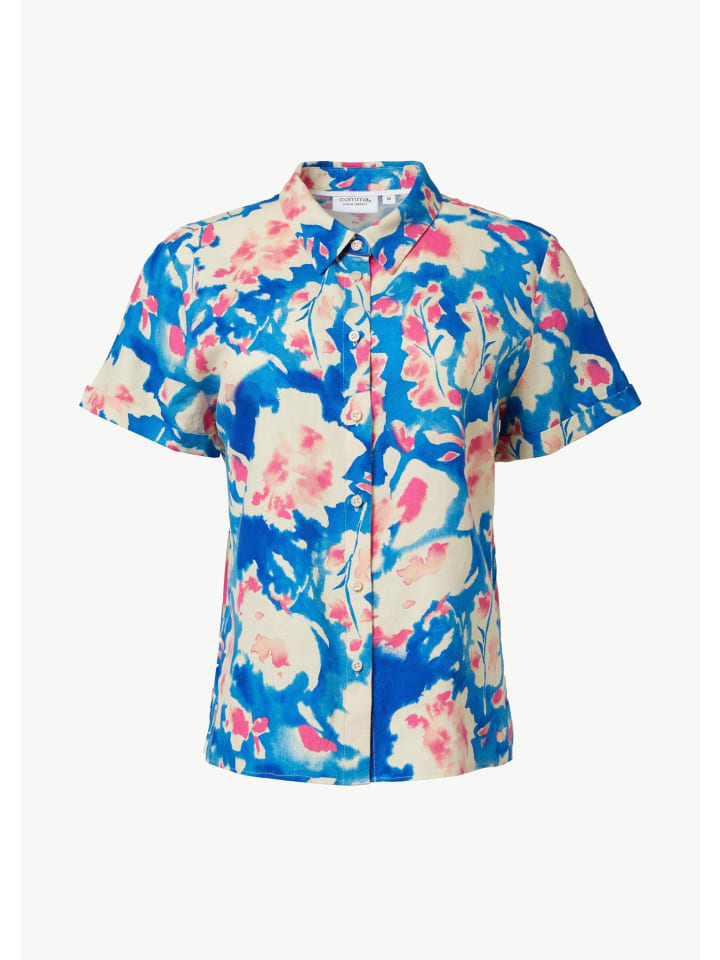 

Comma Блузка 62A4_синего цвета