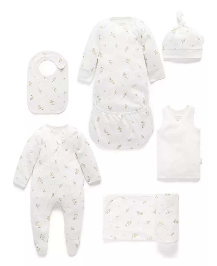 

Набор для новорожденных Baby Boy и Baby Girl Purebaby, белый
