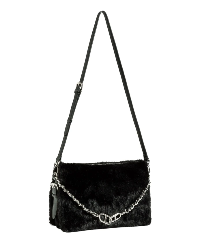 

Черная сумка через плечо с цепочкой. Twinset, черный