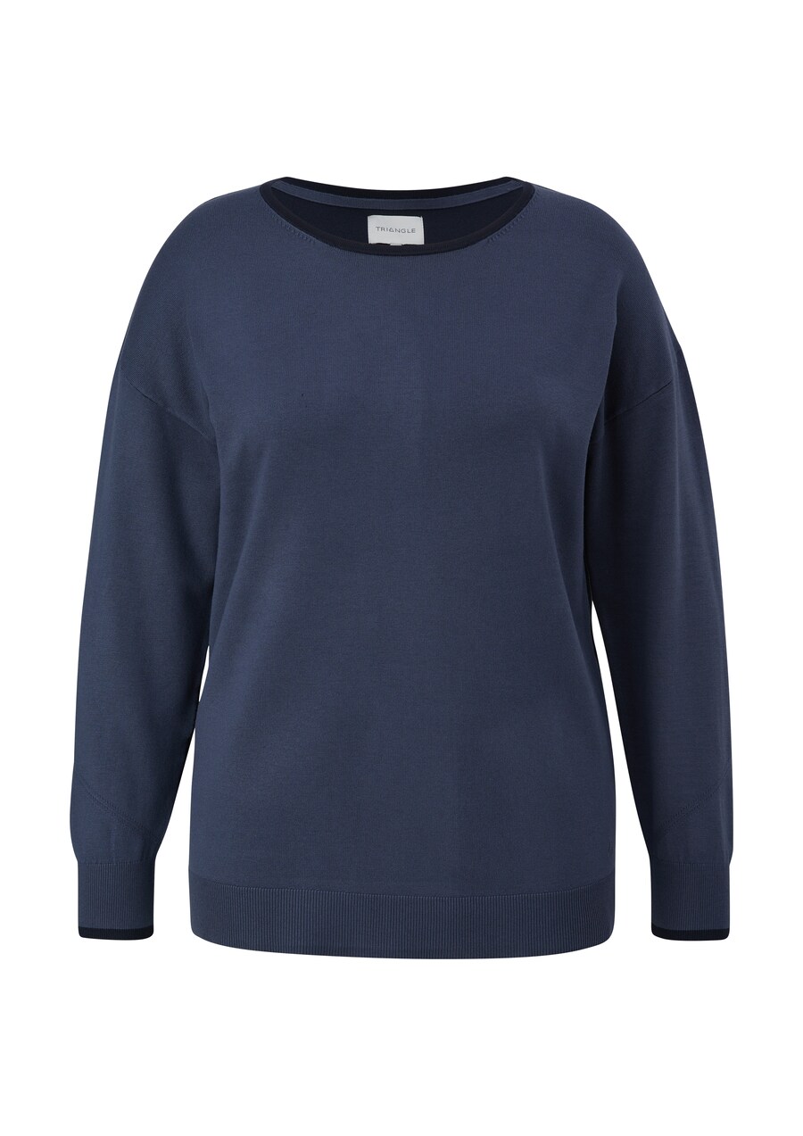 

Базовый свитер TRIANGLE Sweater, темно-синий