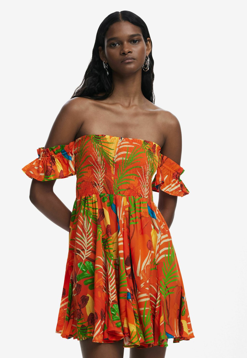 

Повседневное платье Desigual, оранжевый