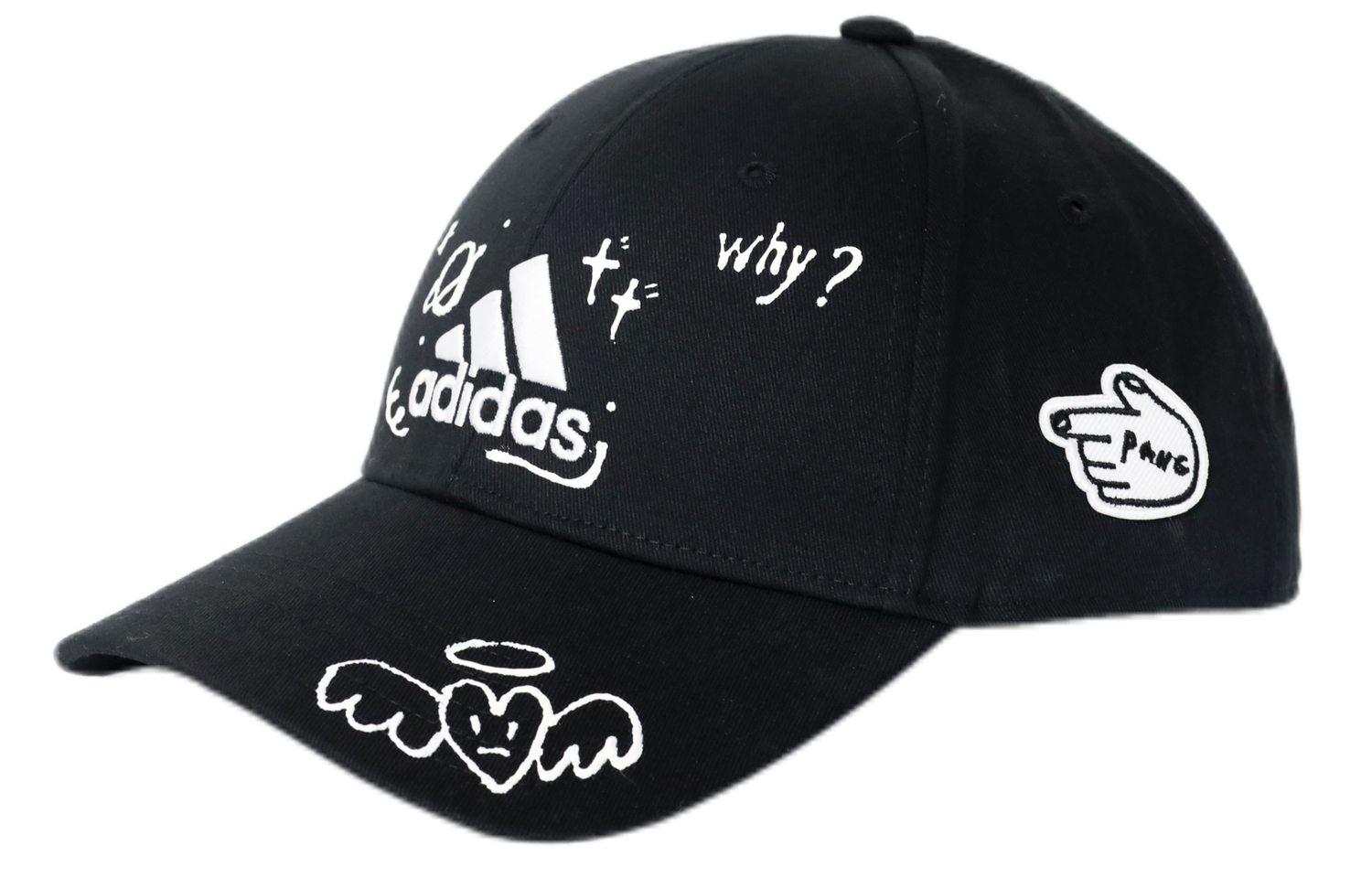 

Adidas Хлопковая бейсболка унисекс черная, Black