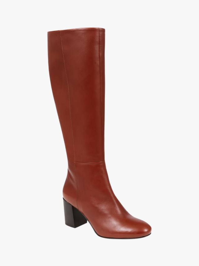 Длинные кожаные ботинки neptune средней ширины для икр Jones Bootmaker, желто-коричневый — фото 2