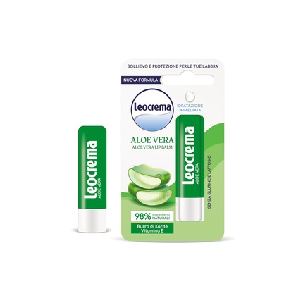

Помада для губ с алоэ вера - мягкий бальзам для губ Leocrema