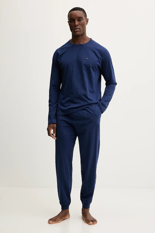 

Хлопковая пижама Tommy Hilfiger, темно-синий