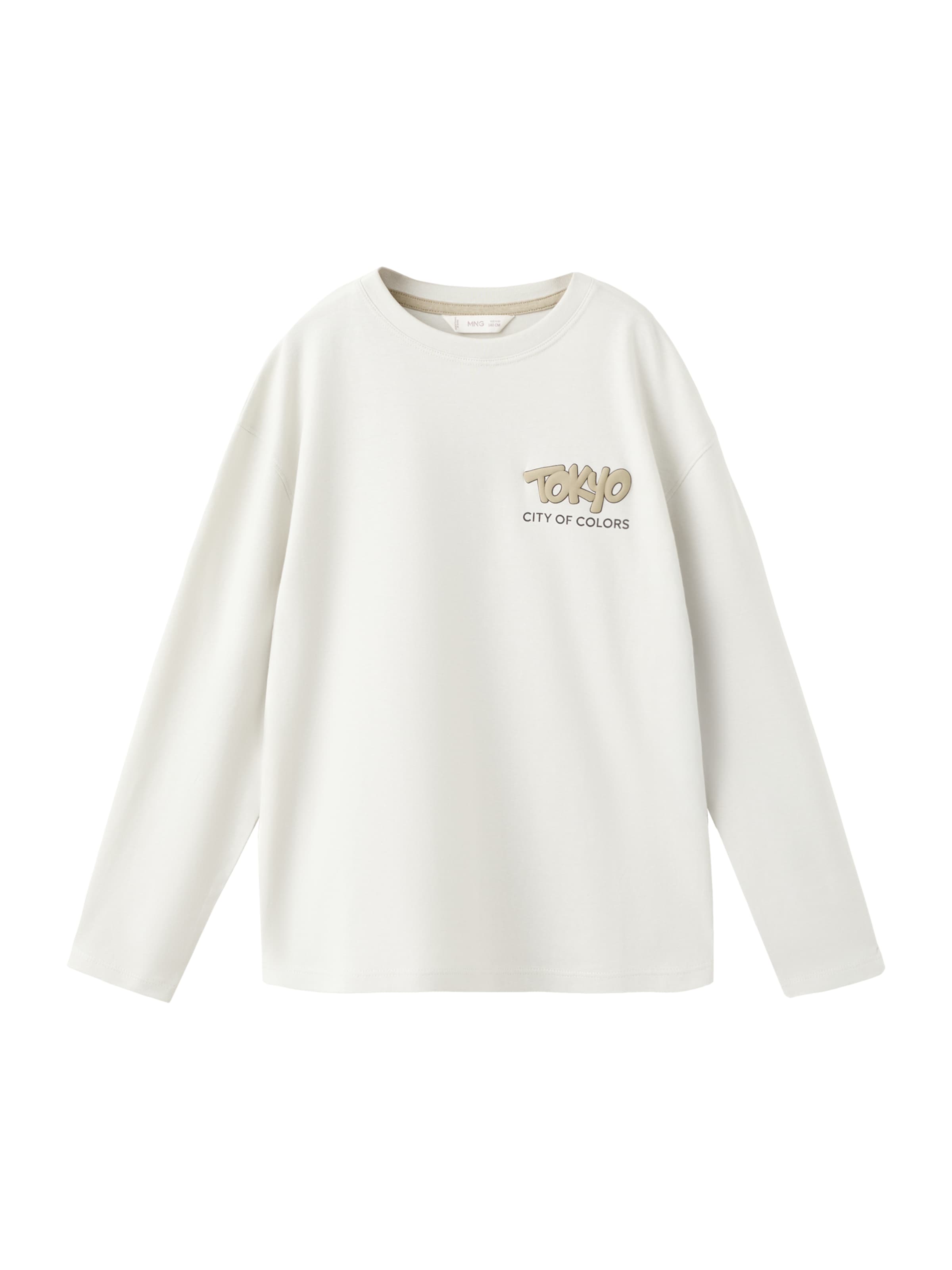 

MANGO KIDS Лонгслив 'TOKYO' в белом цвете