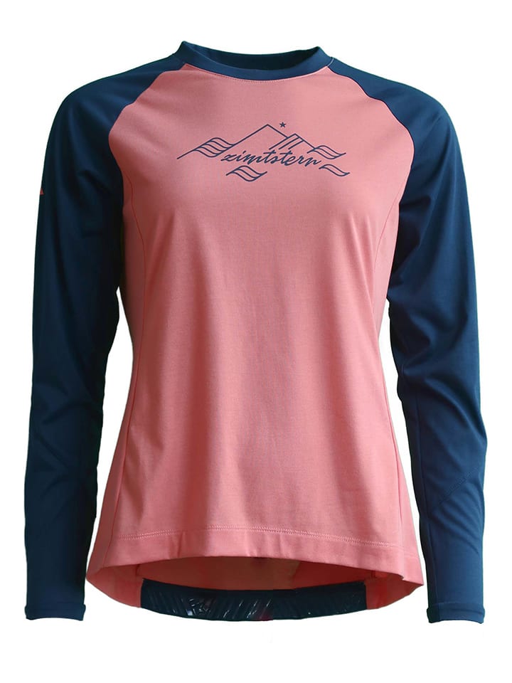 

Лонгслив Zimtstern Fahrradtrikot PureFlowz, цвет Rosa/Dunkelblau