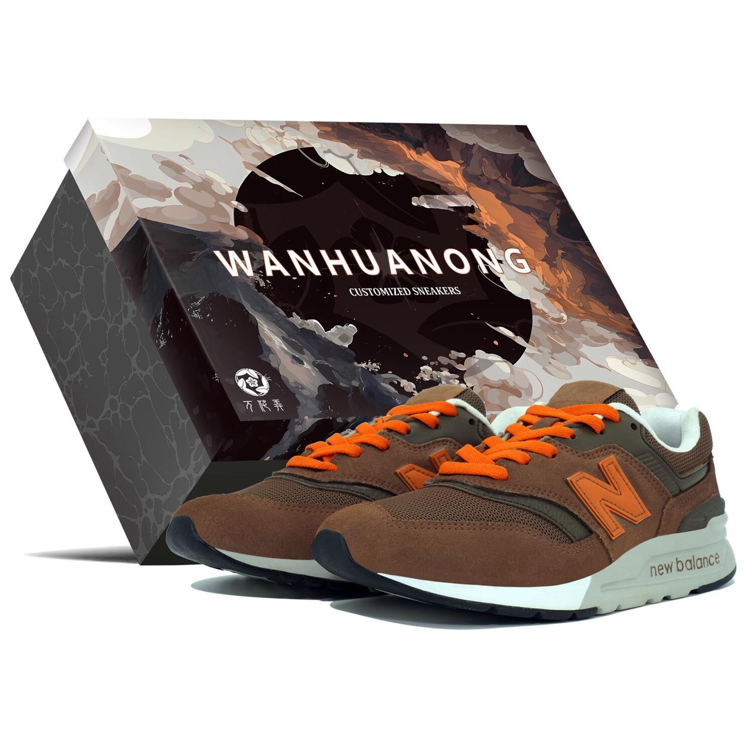 

Кроссовки New Balance NB 997 Lifestyle Shoes Unisex Low-top Orange, коричневый