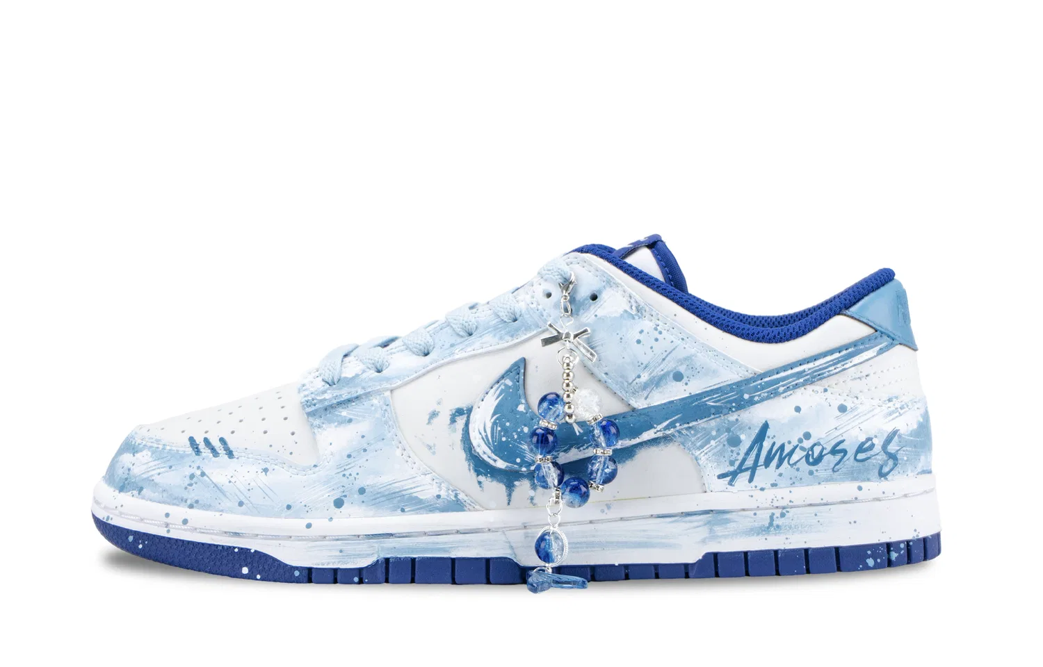 Кроссовки скейтбордические низкие Nike Dunk White Sky Blue — фото 3