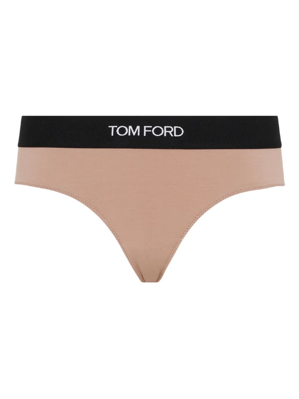 

Трусы-стринги с логотипом Tom Ford, бежевый