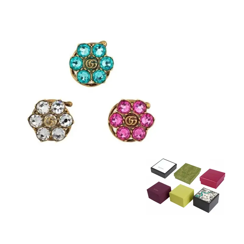 

Металлические серьги-гвоздики для женщин разноцветные GUCCI