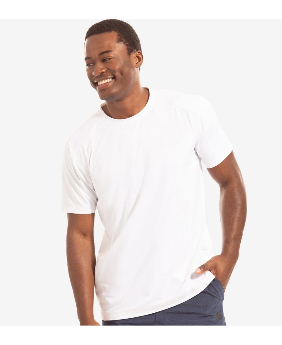 

Мужская футболка с коротким рукавом и защитой от солнца UPF 50+ BloqUV, White