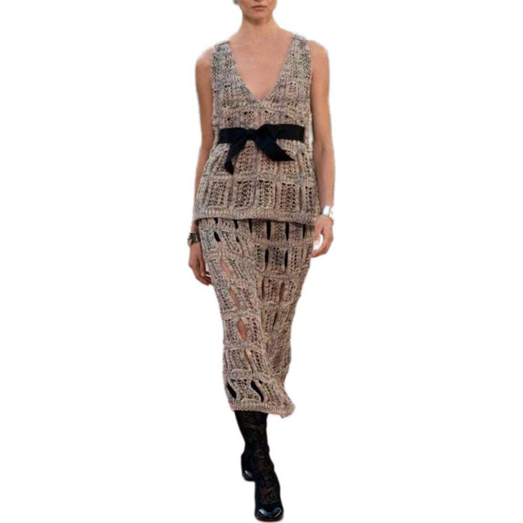 

25S Весенне-летняя коллекция майка Women's Beige CHANEL, бежевый