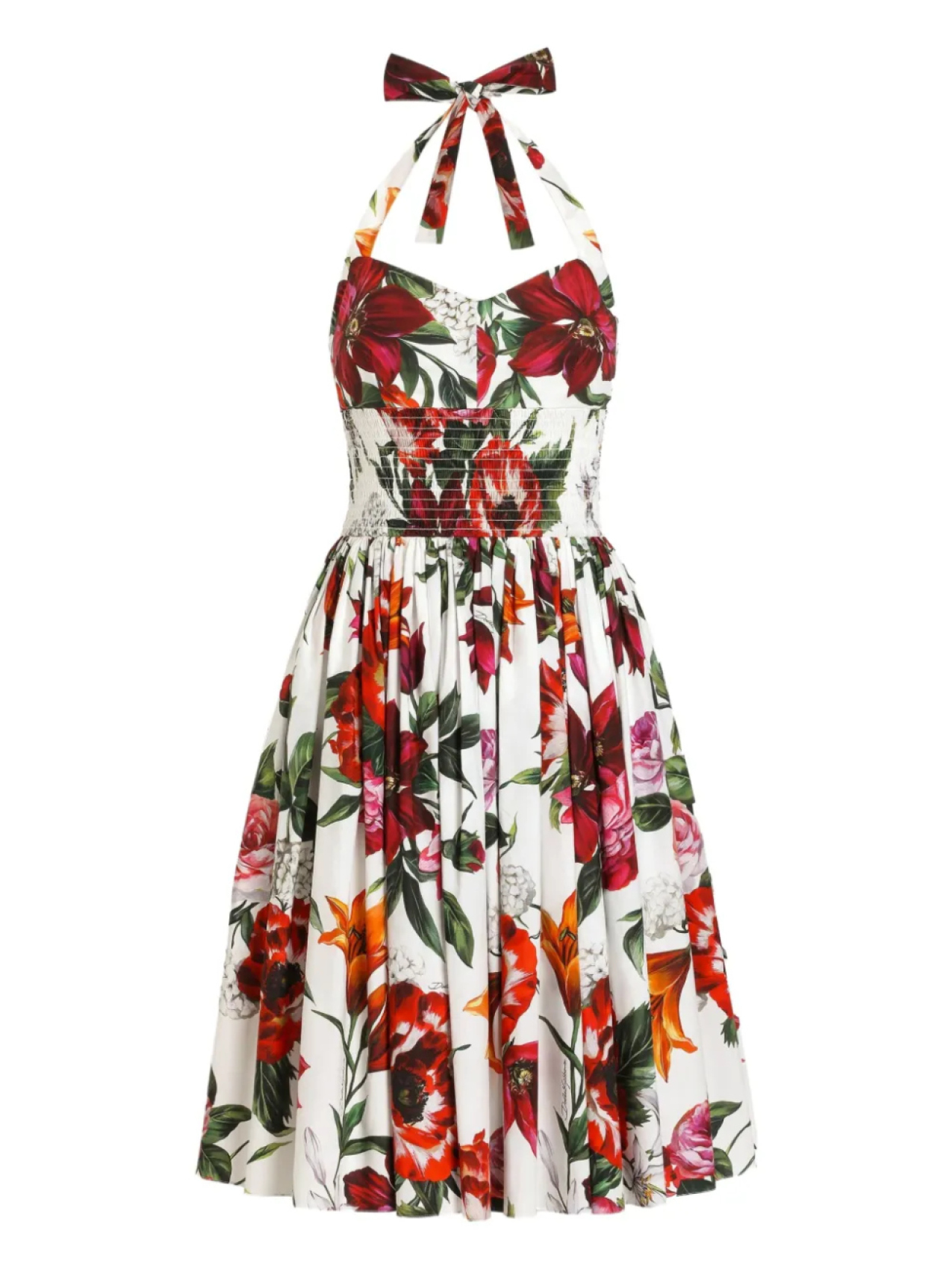 

Dolce & Gabbana платье с цветочным принтом, белый