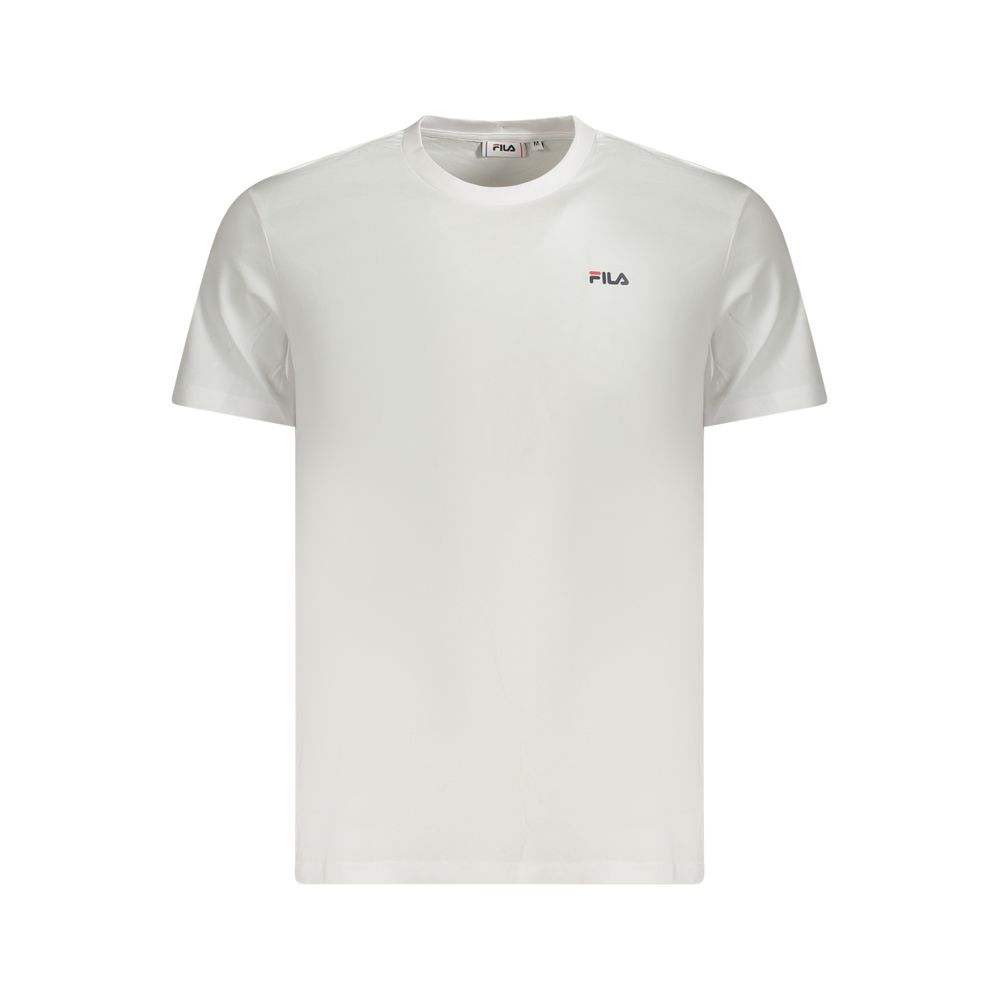 

Белая хлопковая мужская футболка Fila