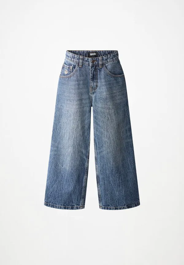 Джинсы унисекс прямого кроя askio Molo, Creased Indigo — фото 4