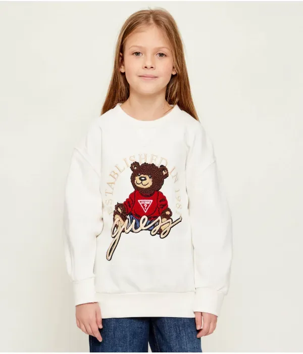 Толстовка oversize fit Guess, экрю