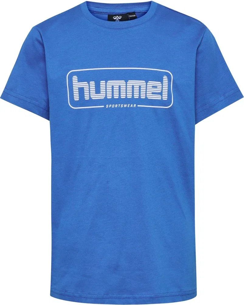 Футболка хлопковая Hummel, синий — фото 3