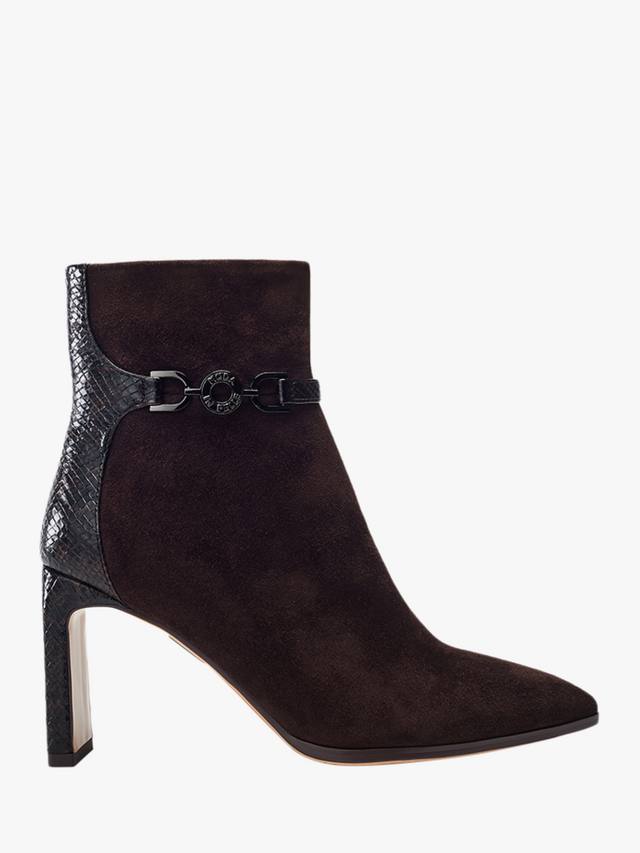 Pallia замшевые ботинки на шпильке Moda in Pelle, Dark Brown