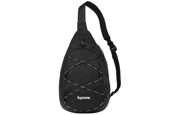 

Сумка Supreme Shoulder, черный / белый