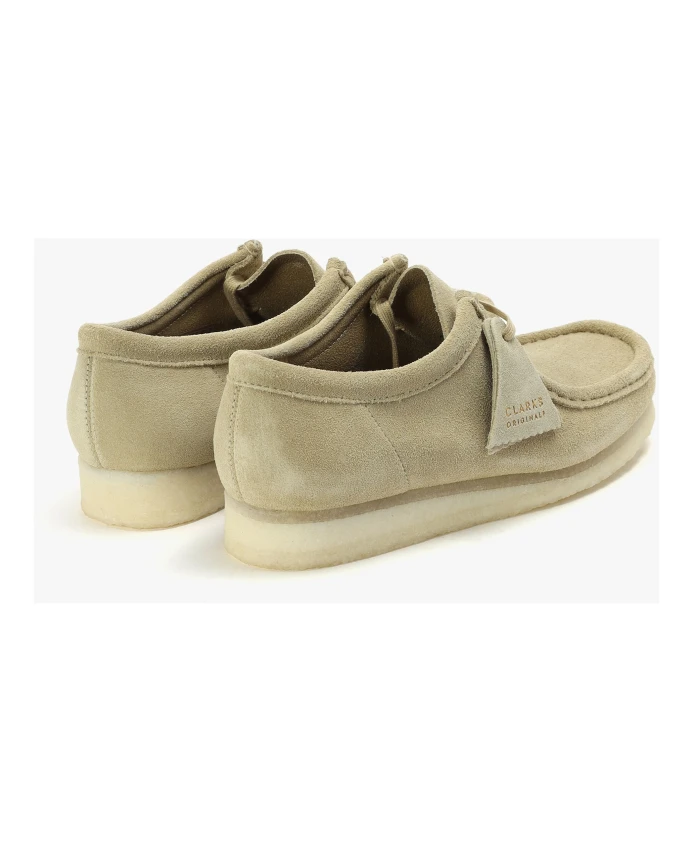 Замшевые туфли кленового валлаби Clarks, бежевый — фото 3