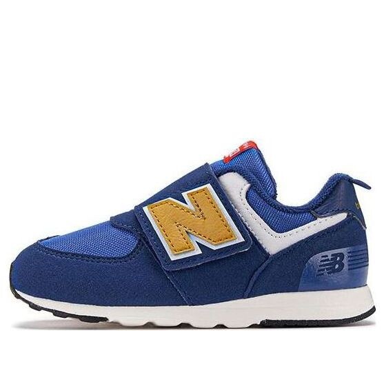 

Кроссовки 574 на липучке New Balance, синий