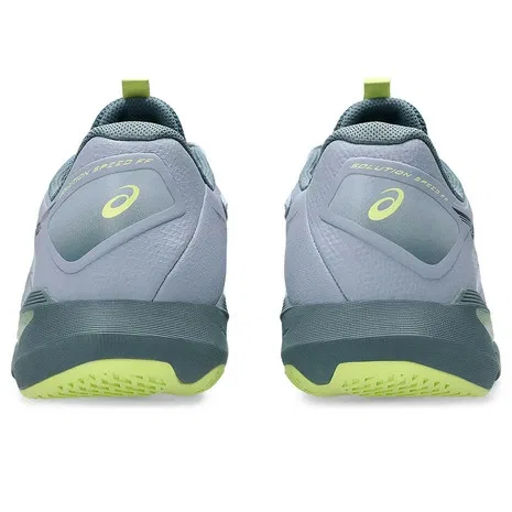 Мужские теннисные кроссовки для всех типов покрытий «Solution Speed FF 4» от ASICS, Gray X Yellow — фото 4