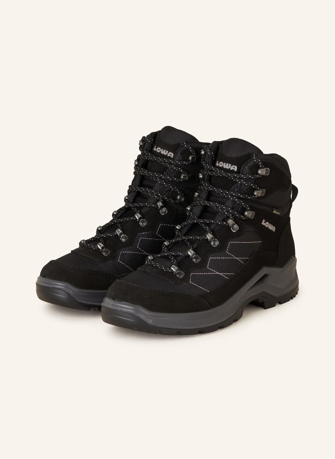 

Треккинговые ботинки taurus pro gtx mid LOWA, черный